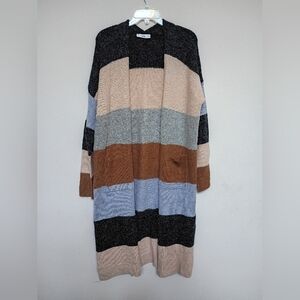 Talulah Striped Multicolor Women's Cardigan Sweater Size M